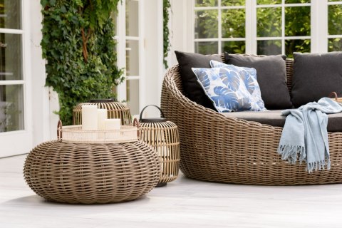 Ł Oacute;ŻKO DZIENNE MAJE NATURAL 186X183X90 CM Ł Oacute;ŻKO DZIENNE MAJE NATURAL 186X183X90 CM