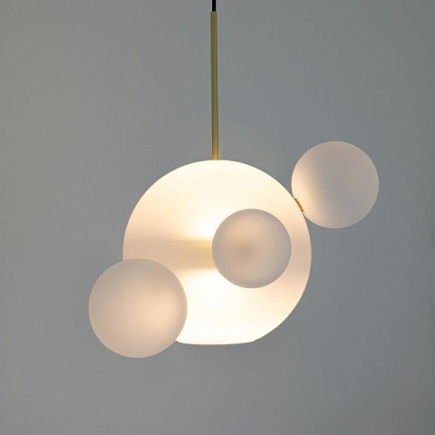 -15% Lampa wisząca CAPRI 4 biała / złota -15% Lampa wisząca CAPRI 4 biała / złota