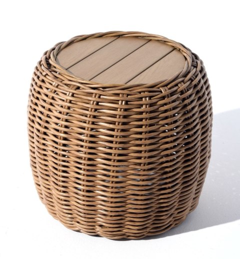 STOLIK OGRODOWY MAJE NATURAL 60X60X50CM MILOO HOME STOLIK OGRODOWY MAJE NATURAL 60X60X50CM MILOO HOME
