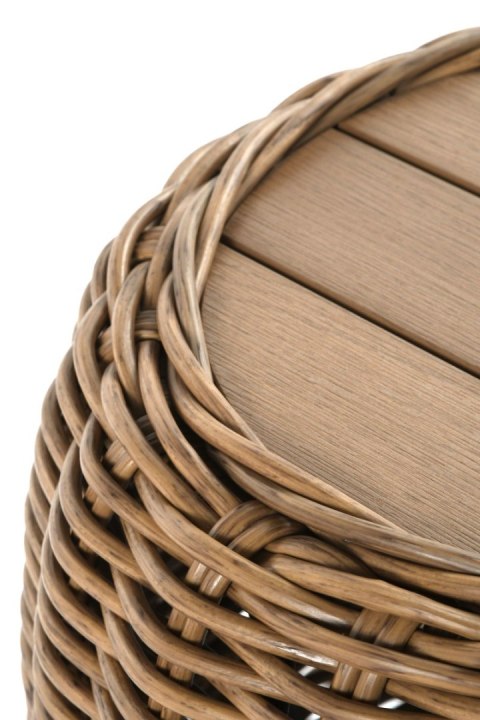 STOLIK OGRODOWY MAJE NATURAL 60X60X50CM MILOO HOME STOLIK OGRODOWY MAJE NATURAL 60X60X50CM MILOO HOME