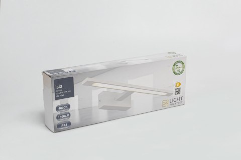 Isla kinkiet biały średni z IP44 4000K GS-LWB-12W WH