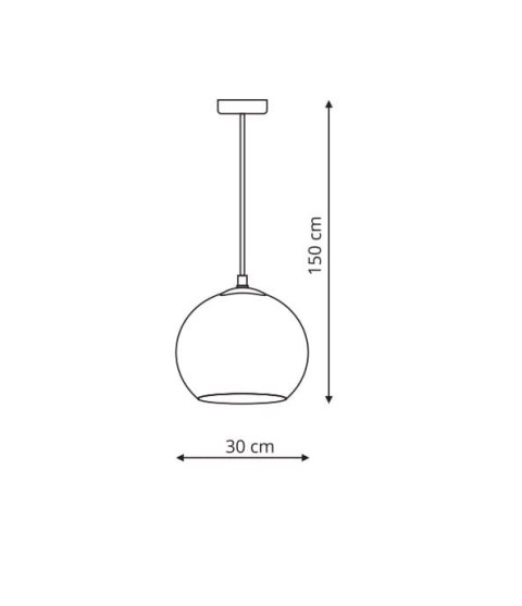 Rame 1 lampa wisząca duża LP-2014/1P