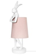 -15% KARE lampa stołowa RABBIT 68 cm biała / róźowa