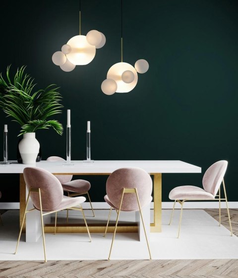 -15% Lampa wisząca CAPRI 6 biała / złota -15% Lampa wisząca CAPRI 6 biała / złota