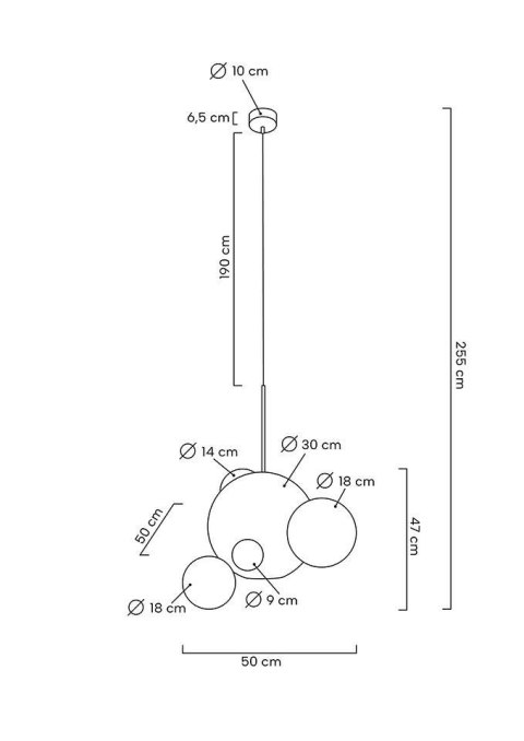 -15% Lampa wisząca CAPRI 6 biała / złota -15% Lampa wisząca CAPRI 6 biała / złota