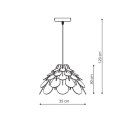 BURGO lampa wisząca mała LP-101335/1P S