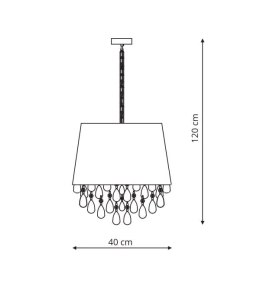 VIGO lampa wisząca biała LP-0412/1P WH