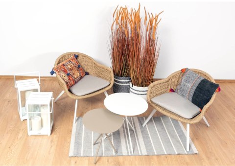 FOTEL OGRODOWY BATI BEŻOWY 82X70X47 CM MILOO HOME FOTEL OGRODOWY BATI BEŻOWY 82X70X47 CM MILOO HOME