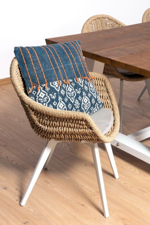 KRZESŁO OGRODOWE BATI BEŻOWE 58X56X85CM MILOO HOME KRZESŁO OGRODOWE BATI BEŻOWE 58X56X85CM MILOO HOME