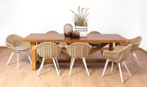 KRZESŁO OGRODOWE BATI BEŻOWE 58X56X85CM MILOO HOME KRZESŁO OGRODOWE BATI BEŻOWE 58X56X85CM MILOO HOME