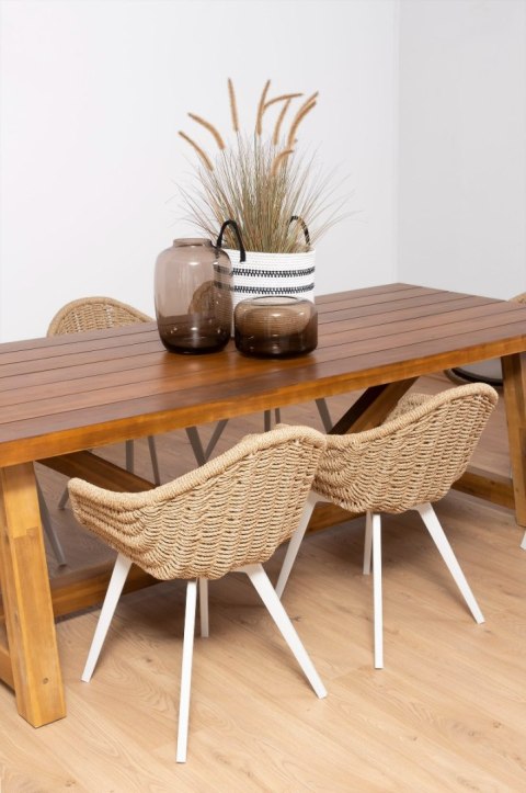 KRZESŁO OGRODOWE BATI BEŻOWE 58X56X85CM MILOO HOME KRZESŁO OGRODOWE BATI BEŻOWE 58X56X85CM MILOO HOME