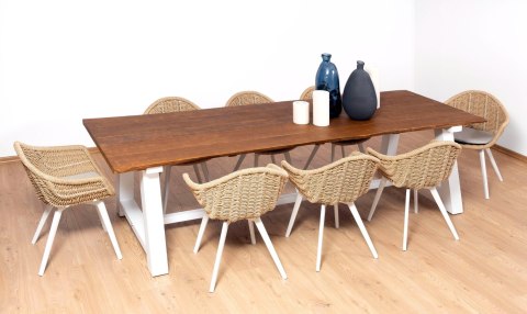 KRZESŁO OGRODOWE BATI BEŻOWE 58X56X85CM MILOO HOME KRZESŁO OGRODOWE BATI BEŻOWE 58X56X85CM MILOO HOME