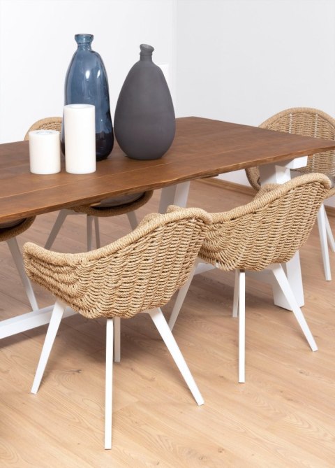 KRZESŁO OGRODOWE BATI BEŻOWE 58X56X85CM MILOO HOME KRZESŁO OGRODOWE BATI BEŻOWE 58X56X85CM MILOO HOME