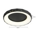 Reus LED plafon czarny LP-8069/1C LED BK