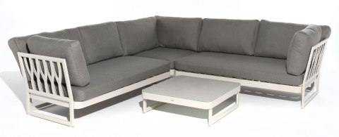 ZESTAW WYPOCZYNKOWY NAROŻNY SUE GREY 4 ELEMENTY 262X262X71CM ZESTAW WYPOCZYNKOWY NAROŻNY SUE GREY 4 ELEMENTY 262X262X71CM