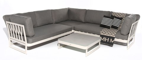 ZESTAW WYPOCZYNKOWY NAROŻNY SUE GREY 4 ELEMENTY 262X262X71CM ZESTAW WYPOCZYNKOWY NAROŻNY SUE GREY 4 ELEMENTY 262X262X71CM