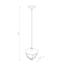 LAMPA WISZĄCA OGRODOWA AMELIA 10496 NOWODVORSKI LIGHTING