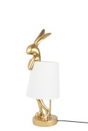 -15% KARE lampa stołowa RABBIT 50 cm złota / biała