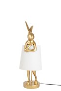 -15% KARE lampa stołowa RABBIT 50 cm złota / biała