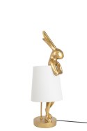 -15% KARE lampa stołowa RABBIT 50 cm złota / biała