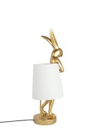 -15% KARE lampa stołowa RABBIT 50 cm złota / biała