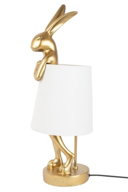 KARE lampa stołowa RABBIT 88 cm biała / złota