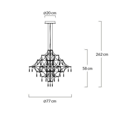 -15% Lampa wisząca CONSTELATION 77 GOLD - LED, stal szczotkowana -15% Lampa wisząca CONSTELATION 77 GOLD - LED, stal szczotkowana