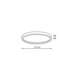 Arctic plafon biały IP54 LP-2511/1C-32 WH