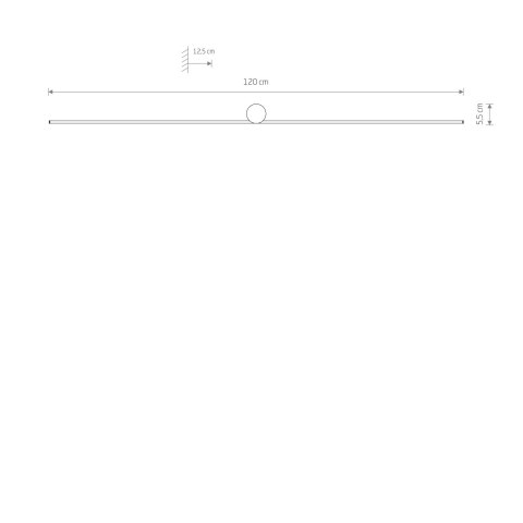 LAMPA ŚCIENNA SPIN LED L 4000K 10622 LAMPA ŚCIENNA SPIN LED L 4000K 10622