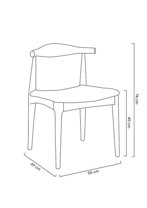 -15% Krzesło ELBOW ciemnobrązowe - drewno jesion, ekoskóra czarna -15% Krzesło ELBOW ciemnobrązowe - drewno jesion, ekoskóra czarna