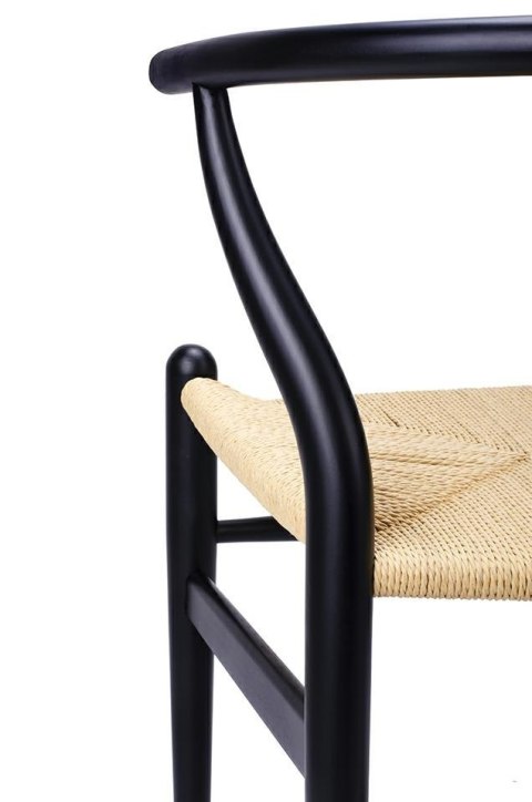 -15% Krzesło WISHBONE czarne - drewno bukowe, naturalne włókno -15% Krzesło WISHBONE czarne - drewno bukowe, naturalne włókno