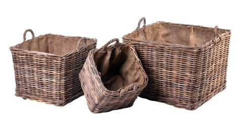KOSZ RUSTIC SQUARE XL 67X67X52CM KOSZ RUSTIC SQUARE XL 67X67X52CM