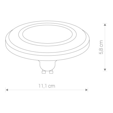 GU10 ES111 - REFLECTOR LENS LED, GU10, ES111, 9W GU10 ES111 - REFLECTOR LENS LED, GU10, ES111, 9W