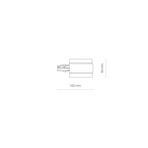 Podtynkowe - CTLS RECESSED POWER END CAP, RIGHT (PE-R) Podtynkowe - CTLS RECESSED POWER END CAP, RIGHT (PE-R)