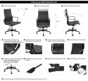-15% Fotel biurowy AERON PRESTIGE PLUS czarny - skóra naturalna, aluminium