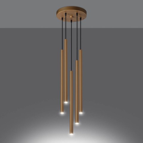 Lampa wisząca PASTELO 5P złota Lampa wisząca PASTELO 5P złota
