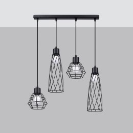 Lampa wisząca SUBA 4L czarna