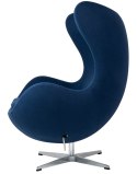 -15% Fotel EGG CLASSIC atlantycki niebieski. 26 - wełna, podstawa aluminiowa