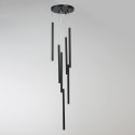 Lungo 7 czarna lampa wisząca LP-894/7P BK