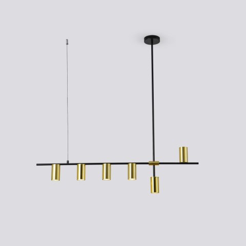 Arizona 6 linia lampa wisząca czarny/złoty LP-074/6PL BK/GD