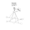 Estrella 6 lampa wisząca czarna LP-075/6P BK