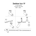 Ice SET 1F szynoprzewód biały LP-732 3W WH SET