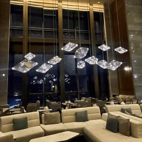 Konstelacja pozioma lampa wisząca LP-056/1P BK