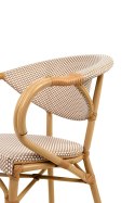 Krzesło BISTRO PARIS ARM jasnobrązowe rattan