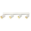 Lampa sufitowa Parma 4xGU10 + 1xLED biała LP-0612/4C WH