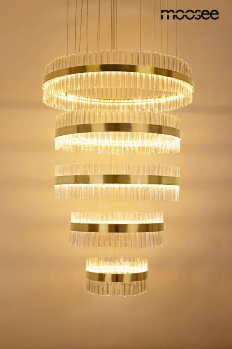 MOOSEE lampa wisząca GHIA 5 złota MOOSEE lampa wisząca GHIA 5 złota