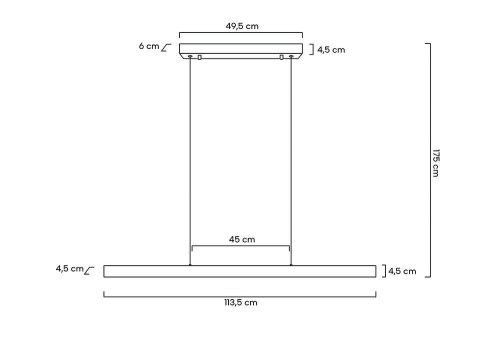 MOOSEE lampa wisząca LINER czarna MOOSEE lampa wisząca LINER czarna
