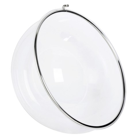 -15% Fotel wiszący BUBBLE poduszka biała - korpus akryl, poduszka ekoskóra