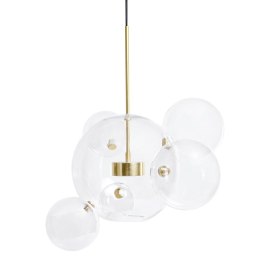 -15% Lampa wisząca CAPRI 6 złota - 60 LED, alumiumium, szkło