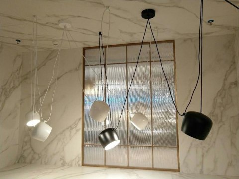 Lampa wisząca EYE 4 biała - LED, aluminium Lampa wisząca EYE 4 biała - LED, aluminium